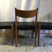 Series of 6 Scandinavian chairs in teak 50/60