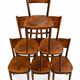 6 antique chairs Jacob & Josef Kohn – Vienna – Decorated bent wood – Style