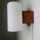 Cylindrical Beech Wood Wall Lamp Uno & Östen Kristiansson For Luxus, Sweden 1960S