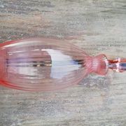 Carafe à liqueur en verre rose