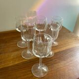 Box of 6 crystal glasses