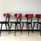 4 chairs Bistro Baumann vintage years 50