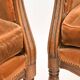 Paire de fauteuils bergère de style Louis XV