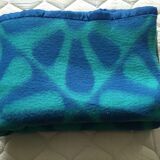 Couverture 220 X 240 losanges et fleurs 70's