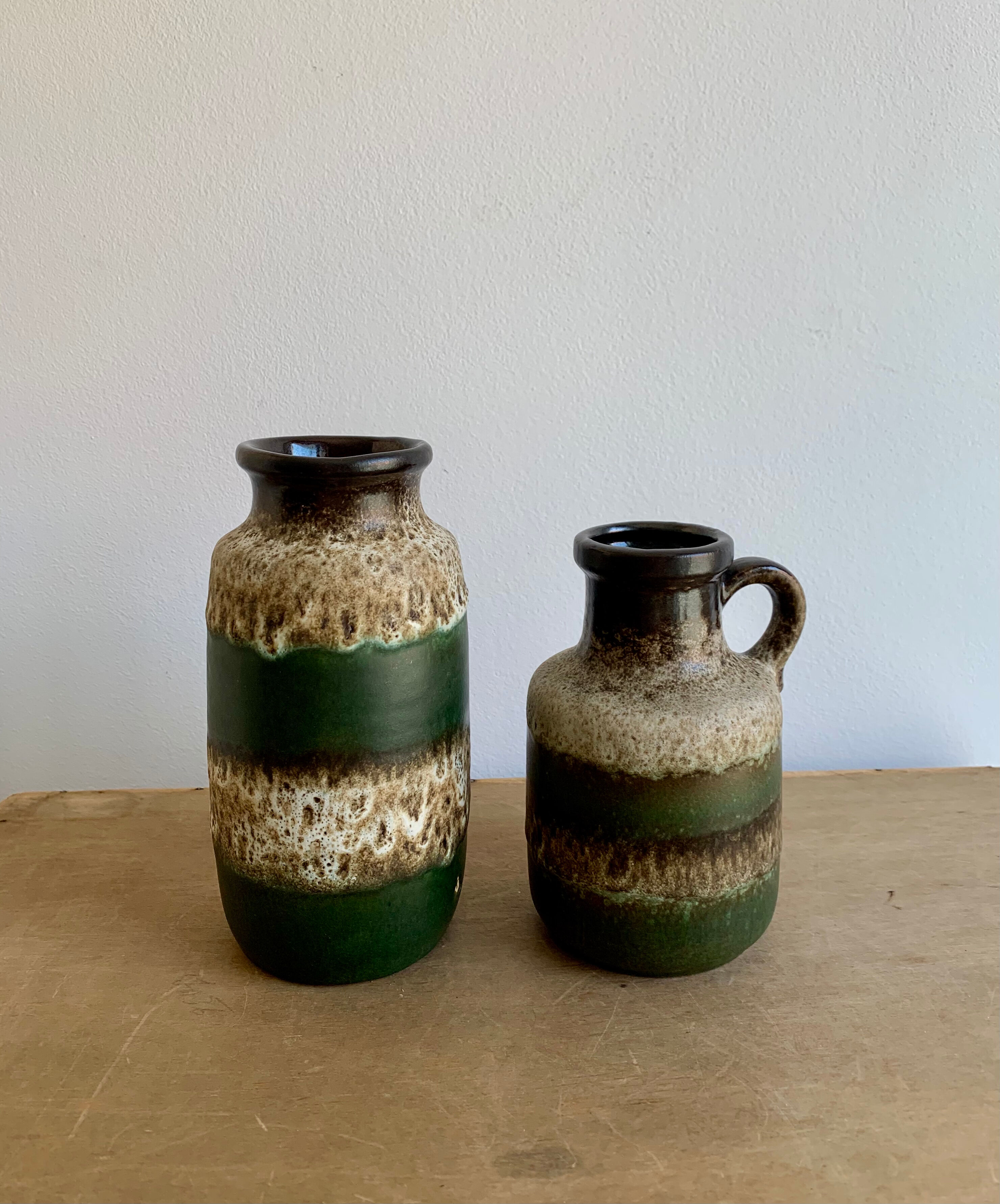 Pottery vases West Germany, 1960s