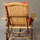 Folding rattan chaise longue 1900