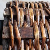 Wicker bottle holder basket