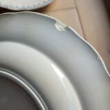 Set of 2 hollow plates Flore U&C Sarreguemines