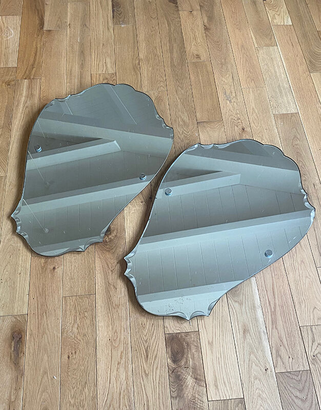 Set of 2 antique mirrors