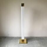 Plexiglass totem floor lamp, circa 1960.
