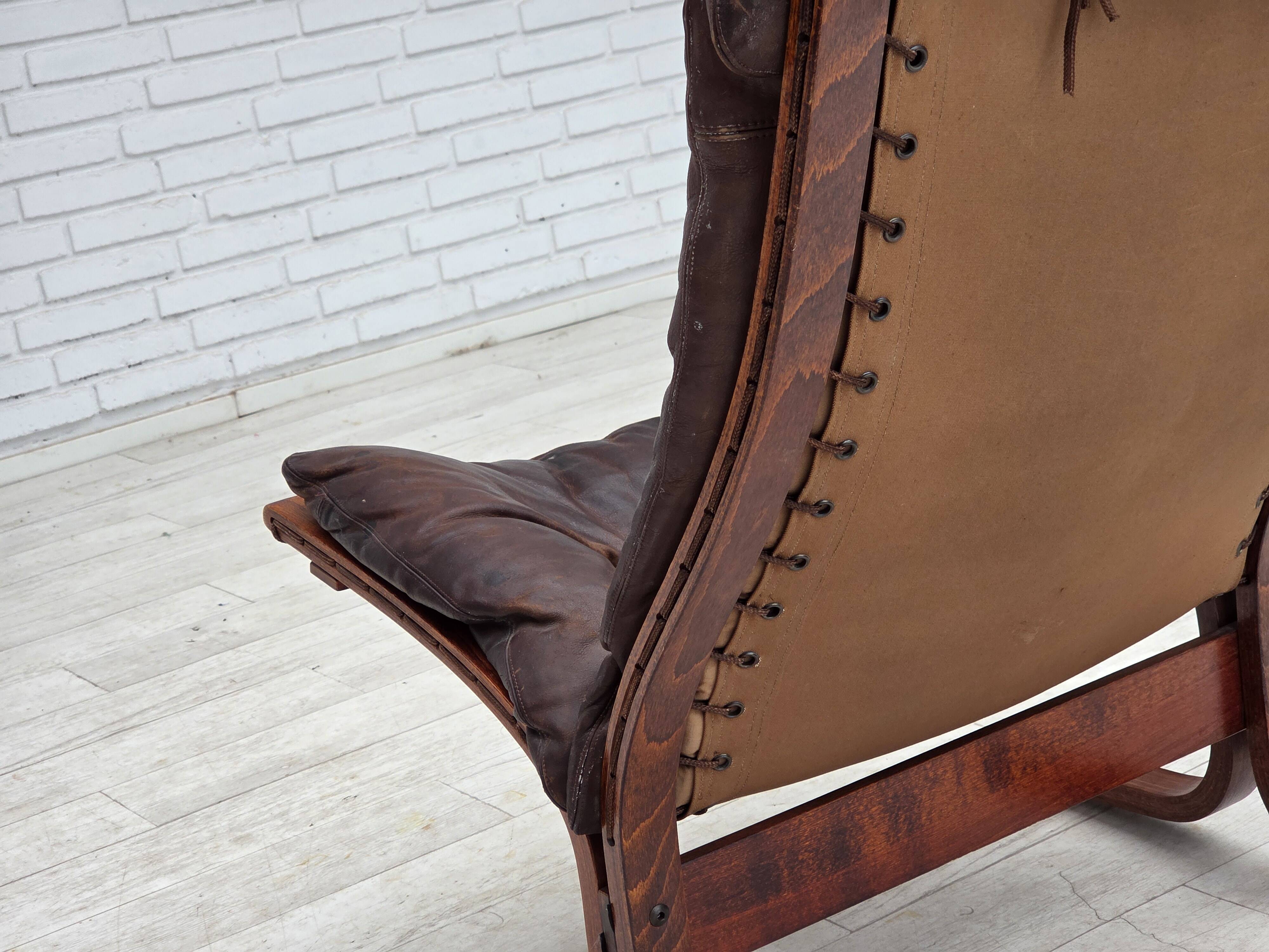 1970s, Norwegian design by Sigurd Ressel. Armchair model "Falcon".