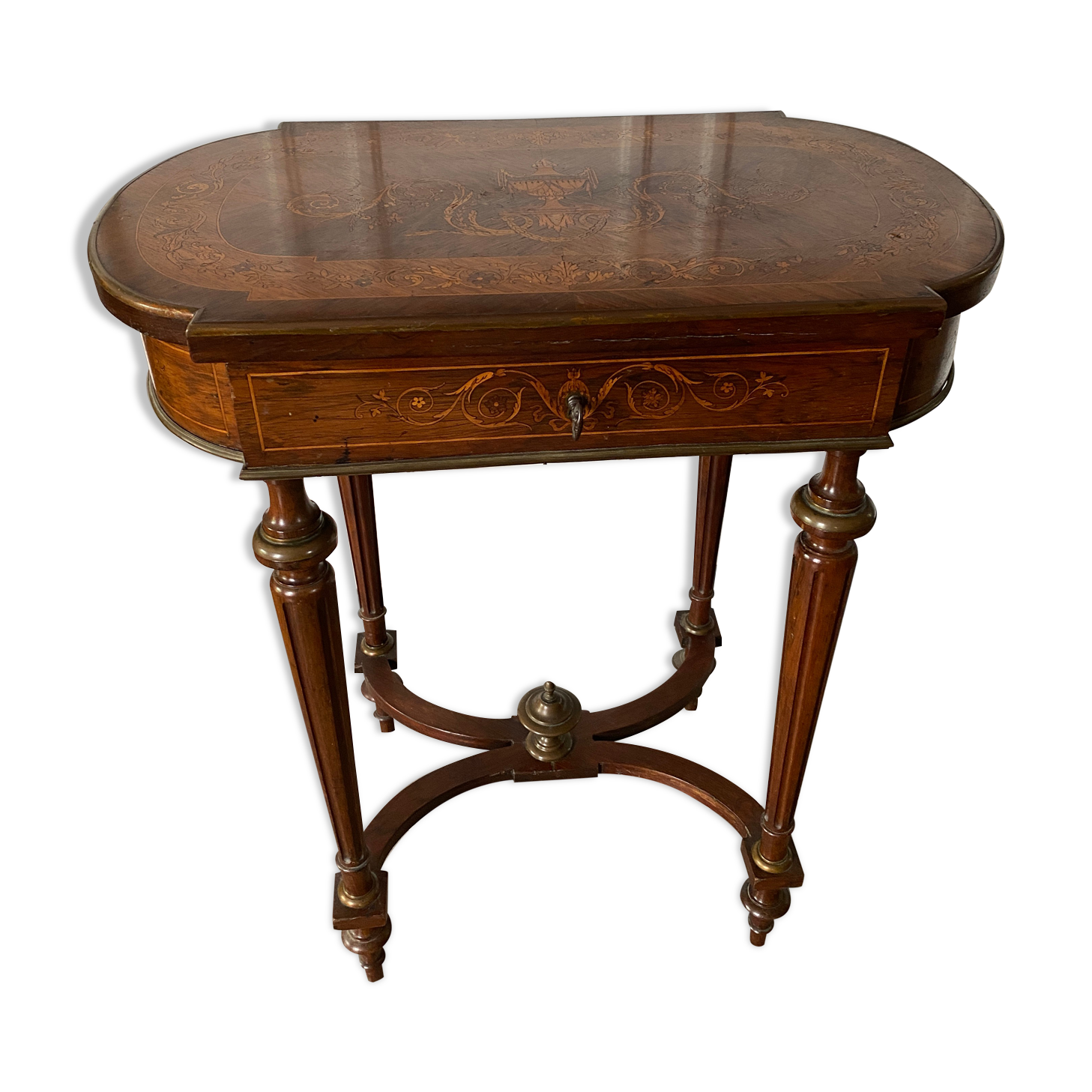 Napoleon III style table inlaid style