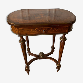 Napoleon III style table inlaid style