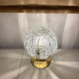 Glass "bubble" globe lamp