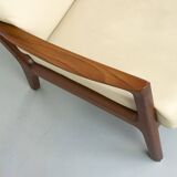 Vintage Two-Seater Senator Sofa in Teak by Ole Wanscher for Cado, 1970s
