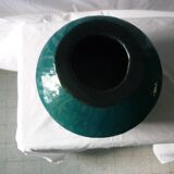 29 cm enamelled copper vase