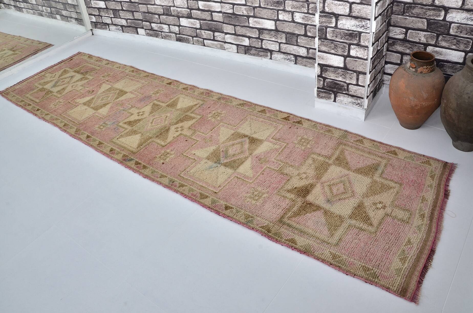 Anatolian Handknotted Oushak Runner sku 2194