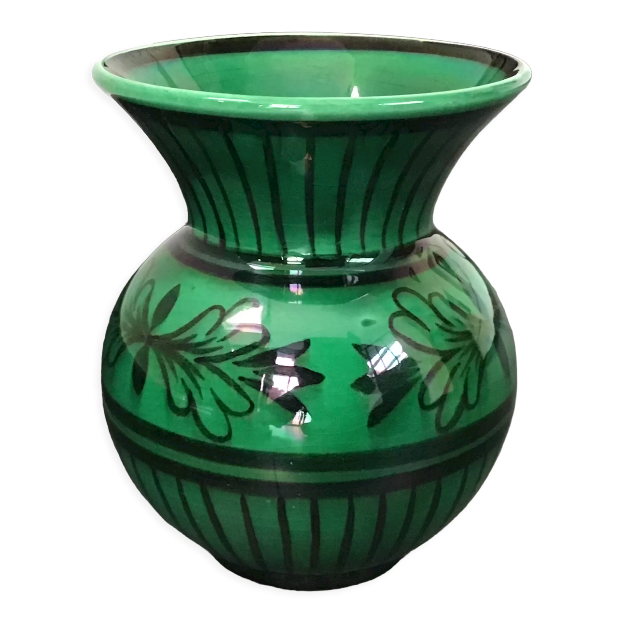 Gien vase circa 50s