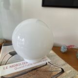 Antique opaline glass globe, 15 cm diameter for wall lamp chandelier.