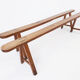 Pair of farm cherrywood benches