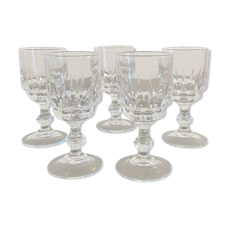 Lot of 5 liqueur glass