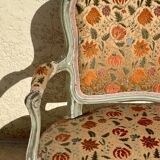 Small Louis XV Style Lacquered Sofa / Bench