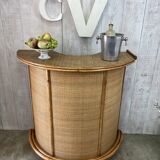 Vintage rattan bar