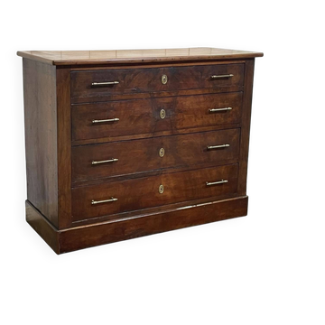 Late 19th century walnut chest of drawers