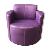 Steiner Bagatelle model armchair in purple leather
