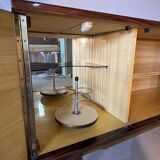 Zebra wood sideboard, vintage Italian style from the 50s