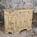 Hand-painted Venetian-style sideboard, mid-20th century