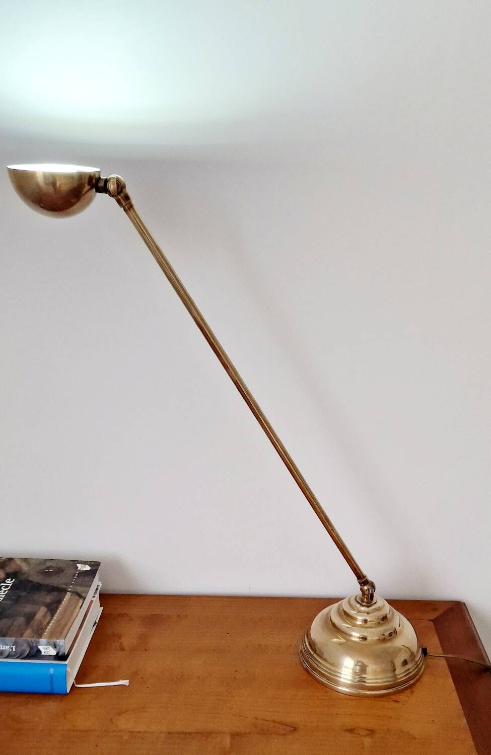 80s brass desk lamp