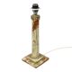 Classic Onyx Marble Brass Column Lamp 20th Century