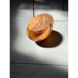 Artistic vase in Murano-attributed glass, early 21st century, featuring col.