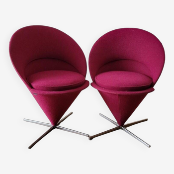 Cone chair chair by Verner Panton by Vitra Vintage (set of 2)