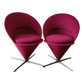 Cone chair chair by Verner Panton by Vitra Vintage (set of 2)