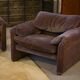Ensemble canapé 3 places et deux fauteuils Maralunga par Vico Magistretti pour Cassina première édition 1973