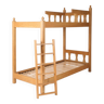 Solid wood bunk bed by Guillerme and Chambron, 1960, France