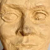 Workshop plaster face of a woman modeling in terracotta 20th century