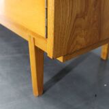 1960s Czechoslovakian maple veneer sideboard, high gloss finish