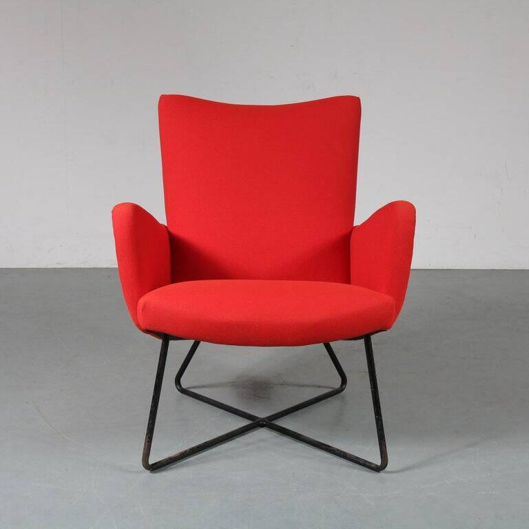 1950s Unique lounge chair in the style of Grete Jalk, Denmark