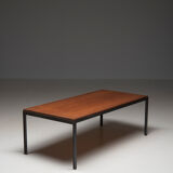 'T-angle' Low table in teak, designed by Florence Knoll for Knoll Int., 1950's