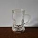 Set of 5 liquor glasses, shooter glass, molded pressed, choppe shape,