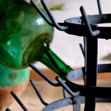 Égouttoir à bouteilles ancien en zinc