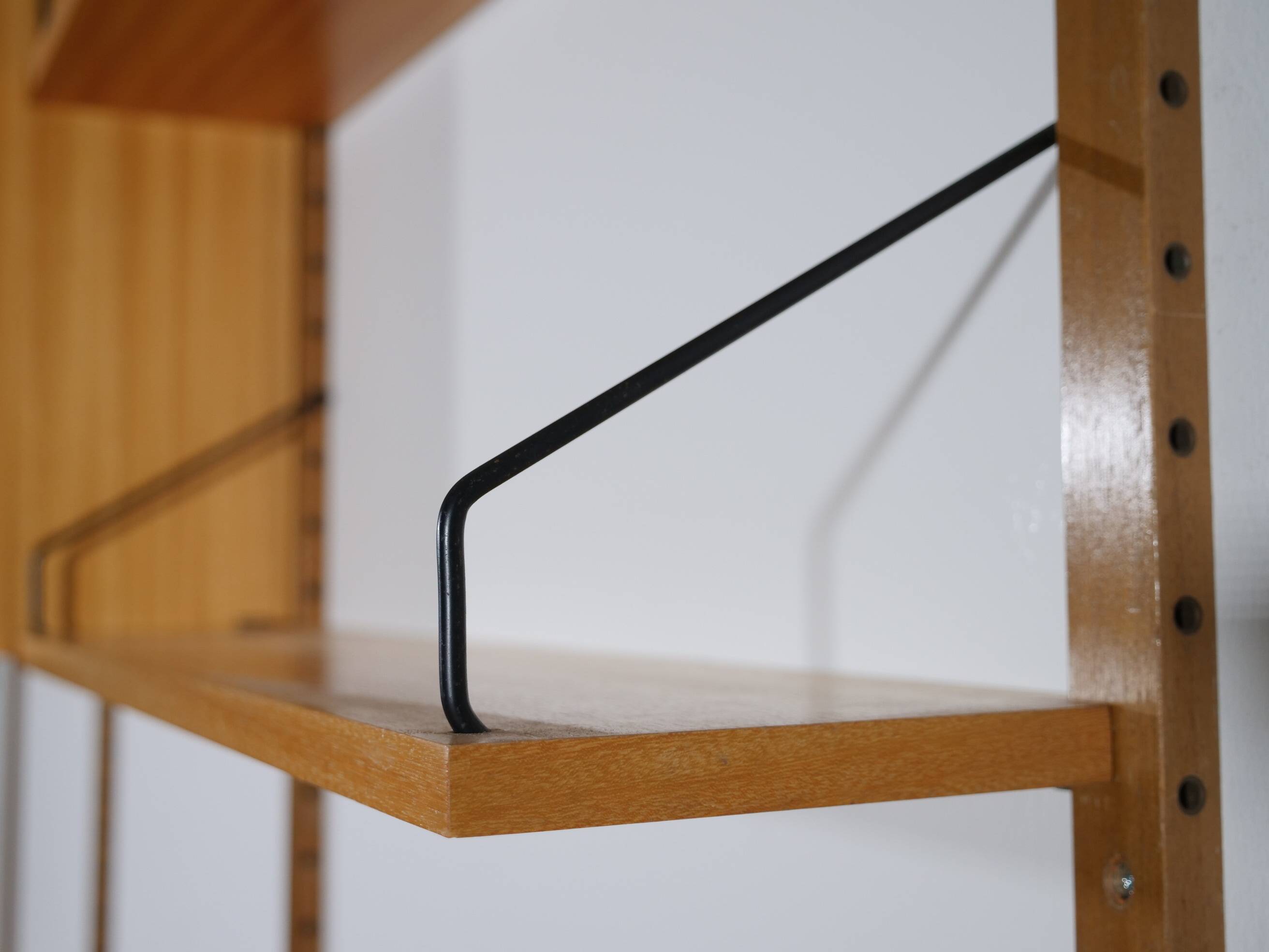 Poul cadovius modular shelving wall system royal, oak, danish design,1960s