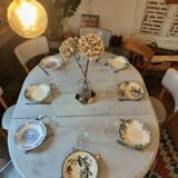 Round table central base Gustavian style