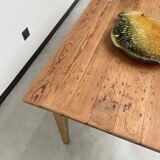 Pine and oak farmhouse table 220 cm