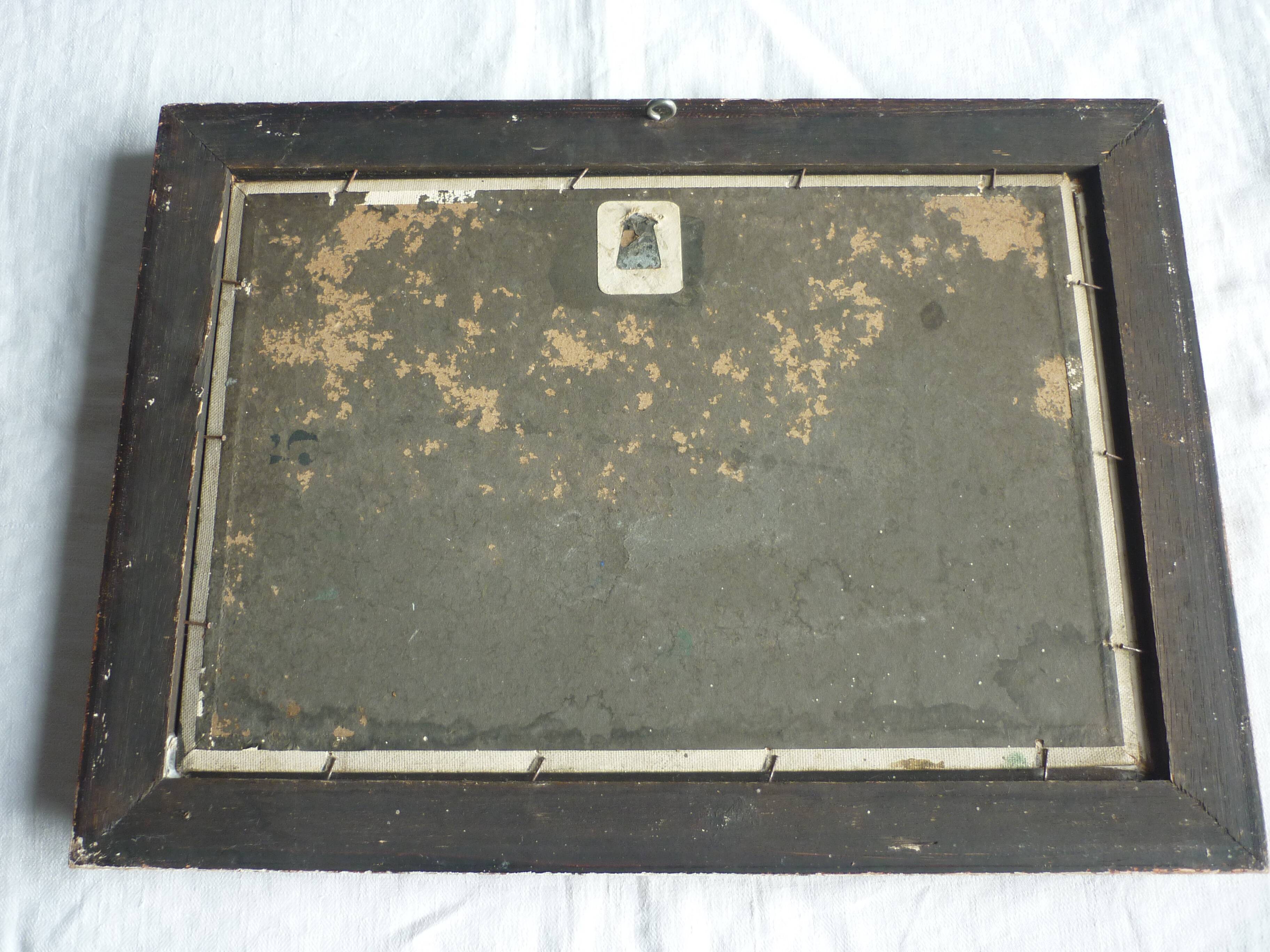 Table oil on wood park view