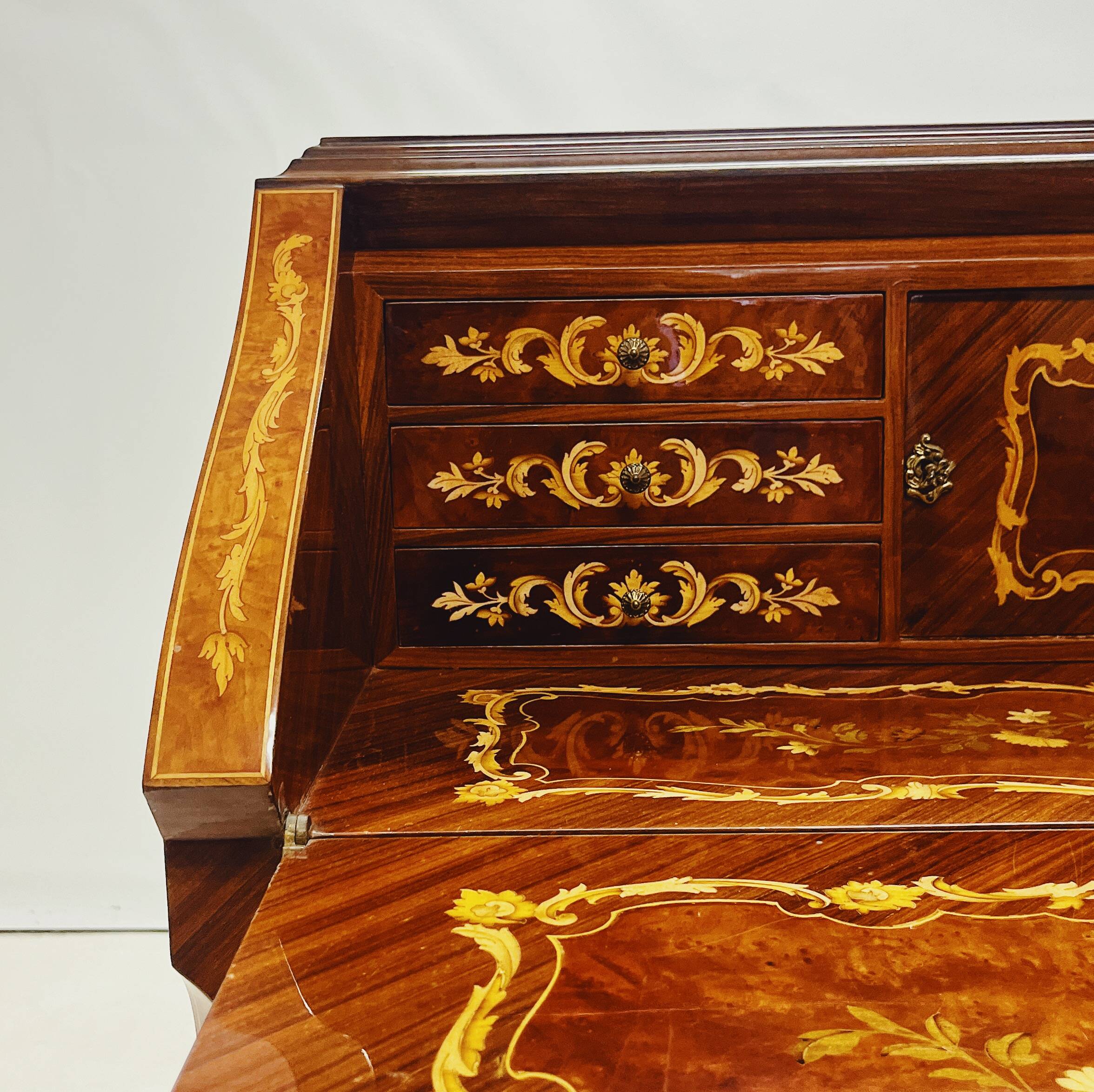 French Empire Marquetry Desk