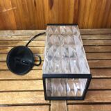 Old plexi + black bakelite pendant lamp 70s vintage